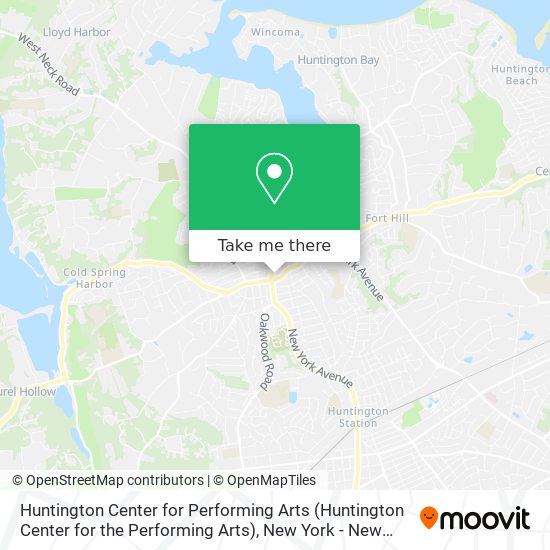 Huntington Center for Performing Arts map