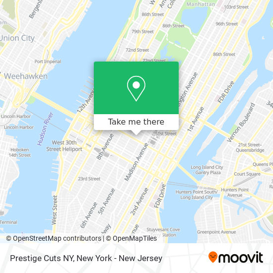 Prestige Cuts NY map