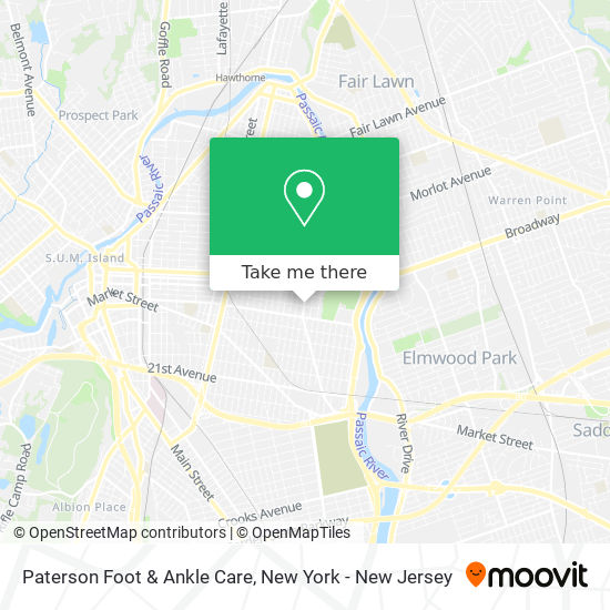 Paterson Foot & Ankle Care map