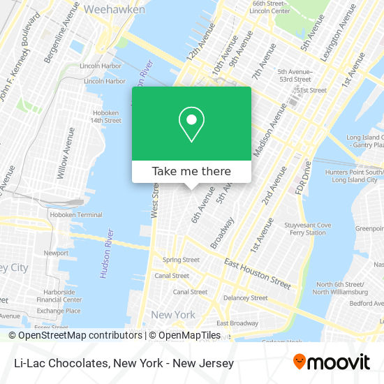 Li-Lac Chocolates map