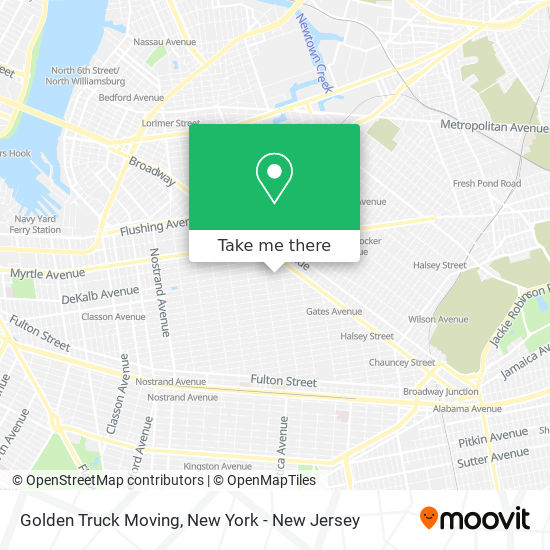 Mapa de Golden Truck Moving
