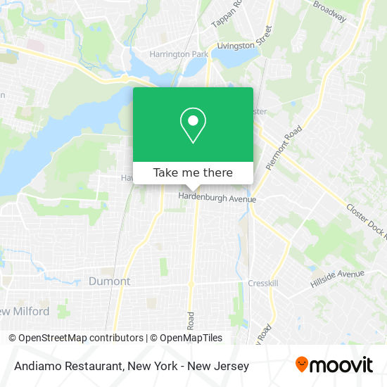 Mapa de Andiamo Restaurant