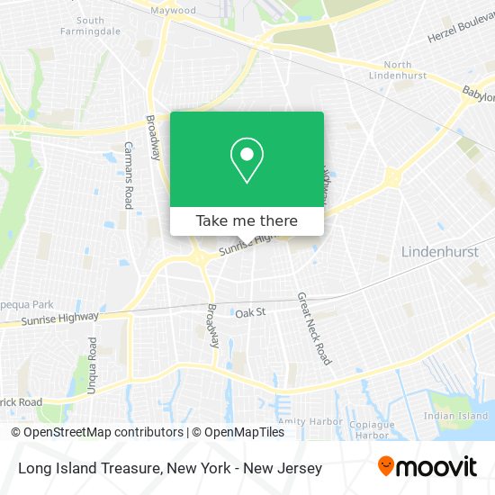 Long Island Treasure map