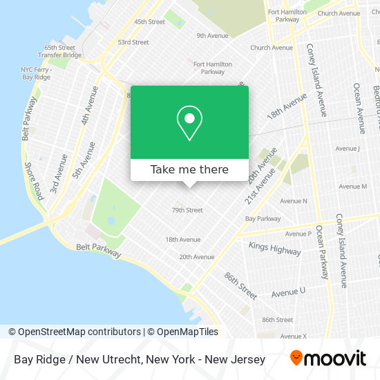 Mapa de Bay Ridge / New Utrecht