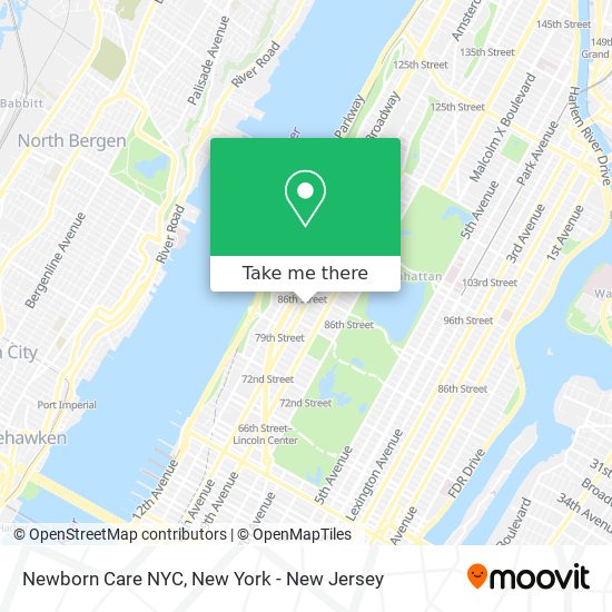 Mapa de Newborn Care NYC