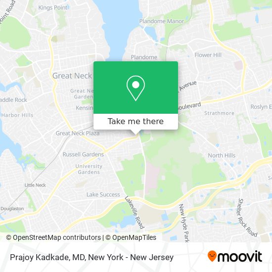 Prajoy Kadkade, MD map