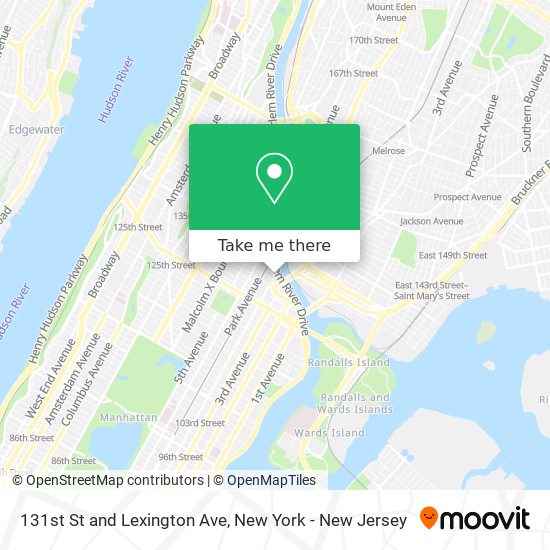 Mapa de 131st St and Lexington Ave
