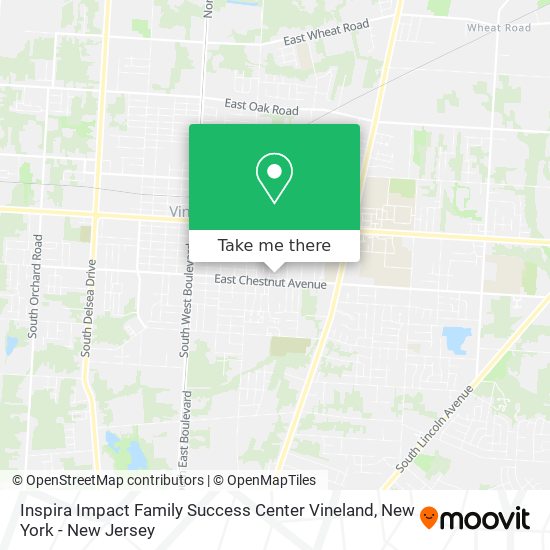 Mapa de Inspira Impact Family Success Center Vineland