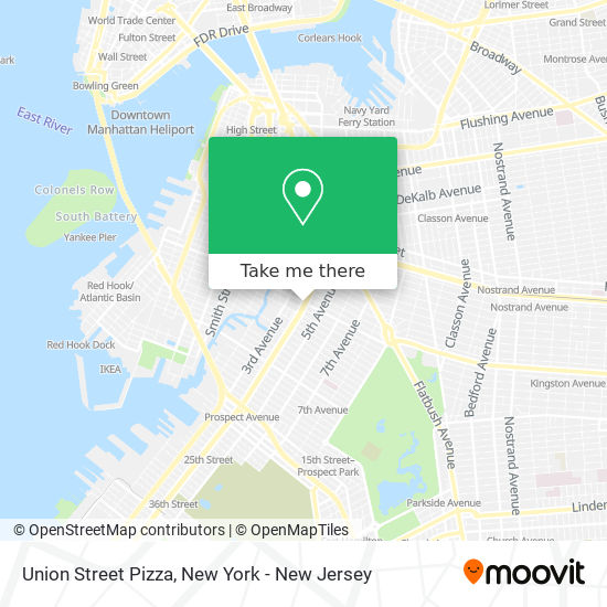 Mapa de Union Street Pizza