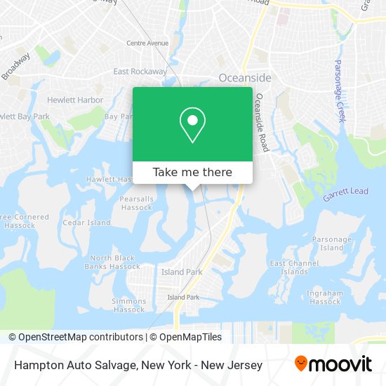 Hampton Auto Salvage map
