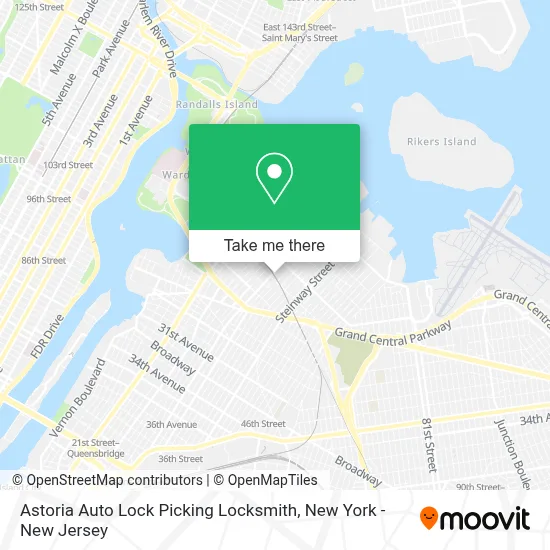 Astoria Auto Lock Picking Locksmith map