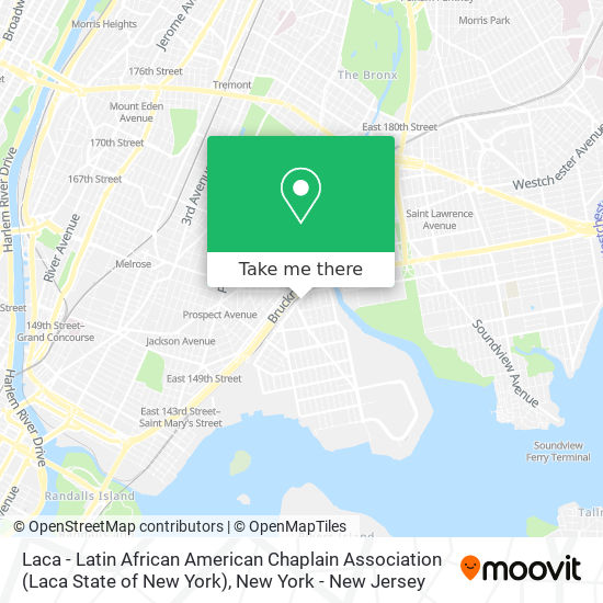 Mapa de Laca - Latin African American Chaplain Association (Laca State of New York)