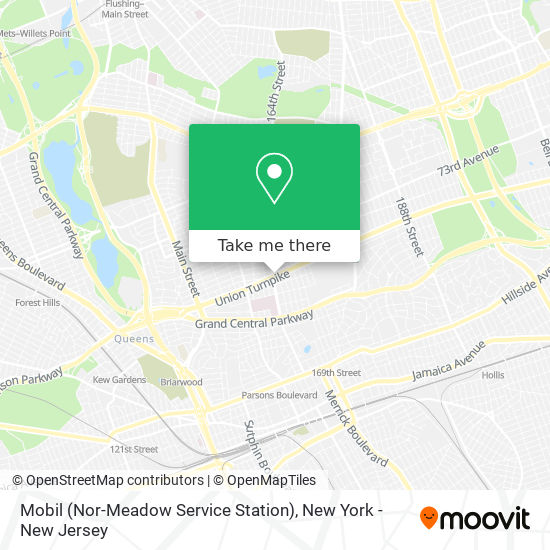 Mobil (Nor-Meadow Service Station) map