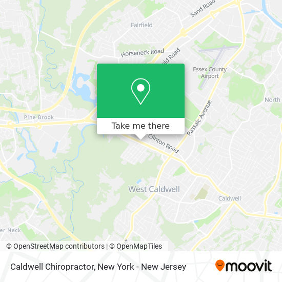 Caldwell Chiropractor map