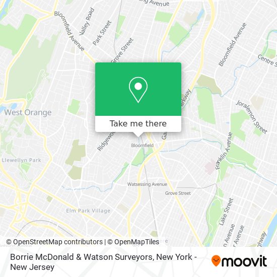 Borrie McDonald & Watson Surveyors map