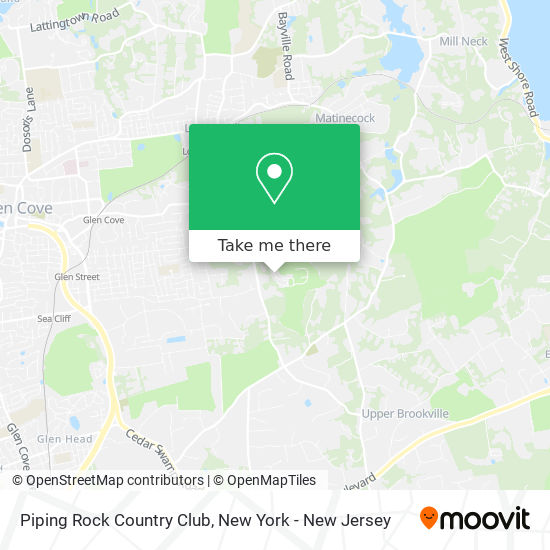 Piping Rock Country Club map