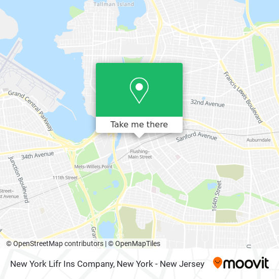 New York Lifr Ins Company map
