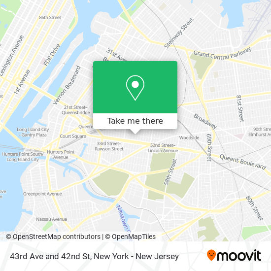 43rd Ave and 42nd St map