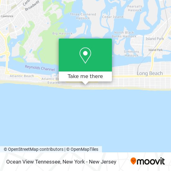 Mapa de Ocean View Tennessee