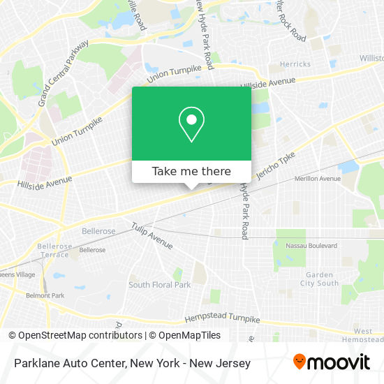 Parklane Auto Center map