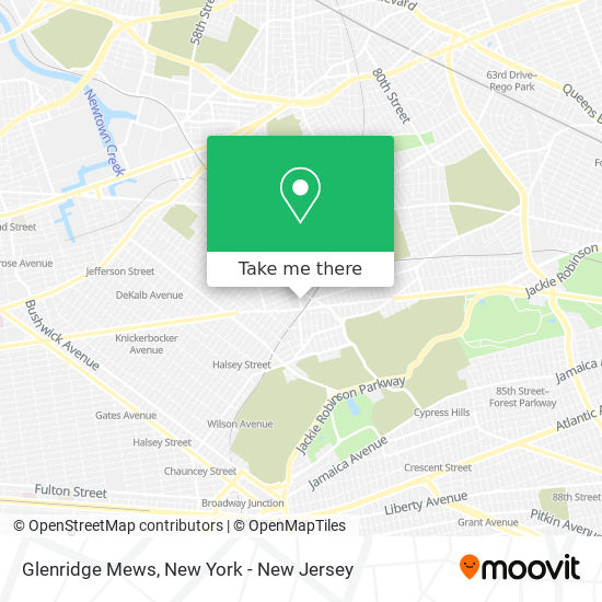 Mapa de Glenridge Mews