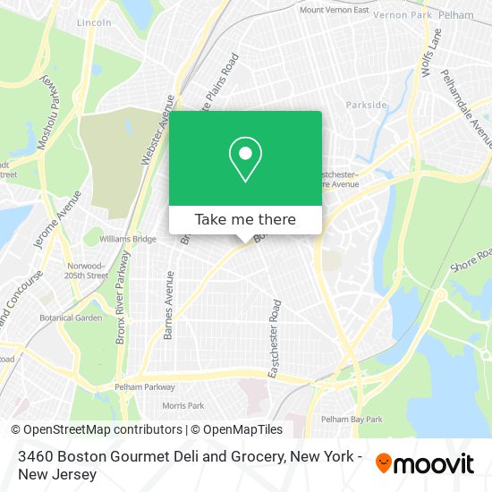 3460 Boston Gourmet Deli and Grocery map