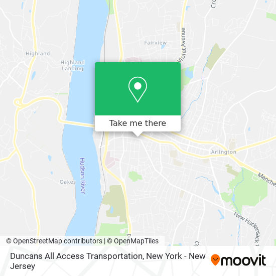 Duncans All Access Transportation map