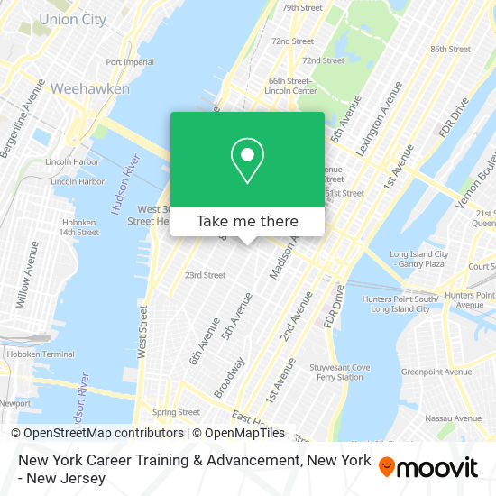 New York Career Training & Advancement map