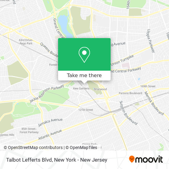 Talbot Lefferts Blvd map