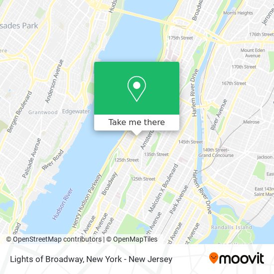 Lights of Broadway map