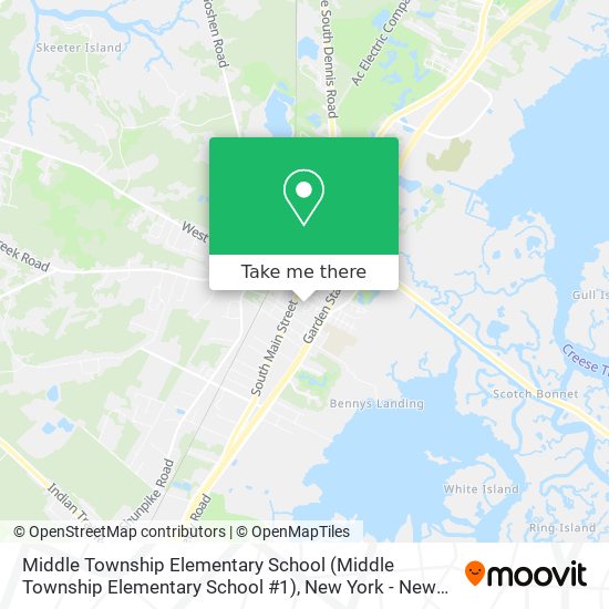 Mapa de Middle Township Elementary School