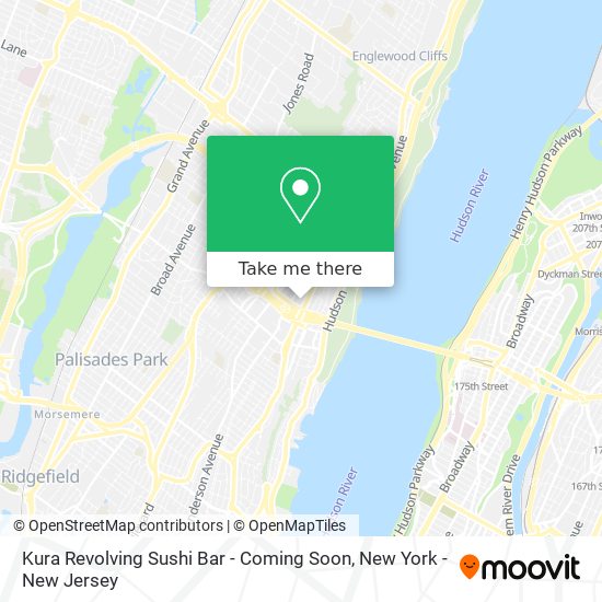 How to get to Kura Revolving Sushi Bar - Coming Soon in Fort Lee, Nj by Bus  or Subway?