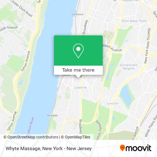 Whyte Massage map