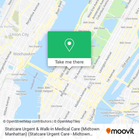 Statcare Urgent & Walk-in Medical Care (Midtown Manhattan) (Statcare Urgent Care - Midtown Manhatta map