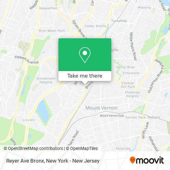 Reyer Ave Bronx map