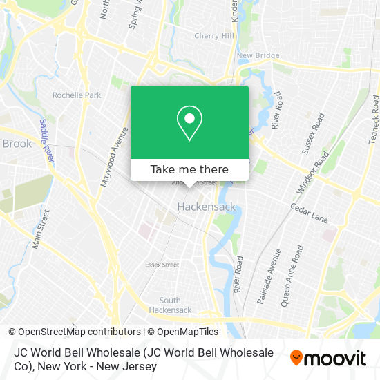 JC World Bell Wholesale map