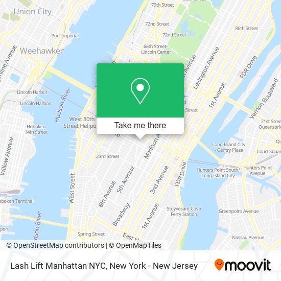 Mapa de Lash Lift Manhattan NYC