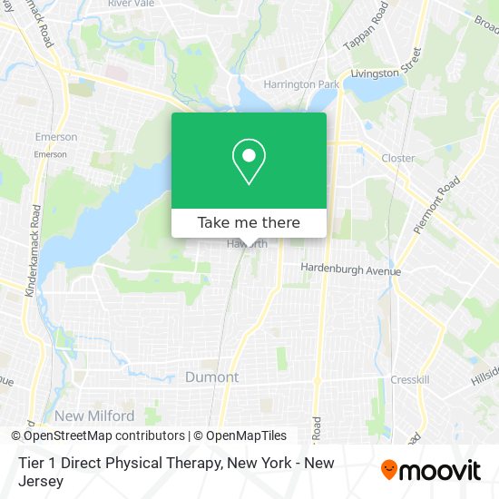 Tier 1 Direct Physical Therapy map