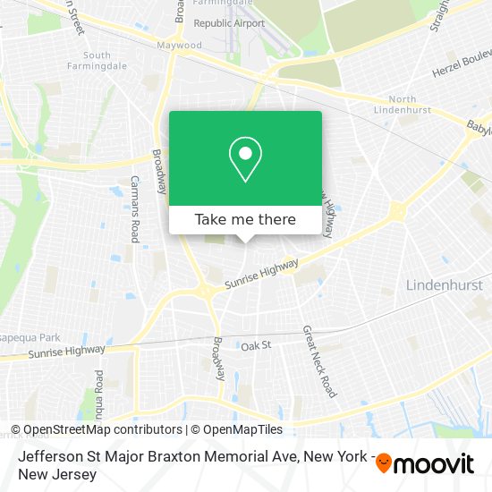 Mapa de Jefferson St Major Braxton Memorial Ave