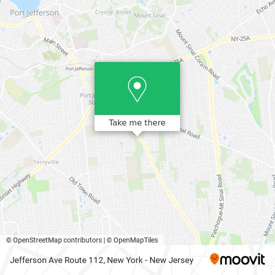 Jefferson Ave Route 112 map