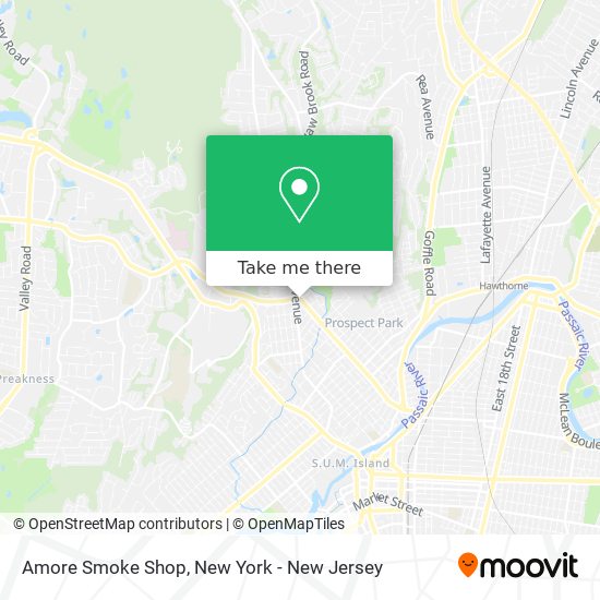 Mapa de Amore Smoke Shop