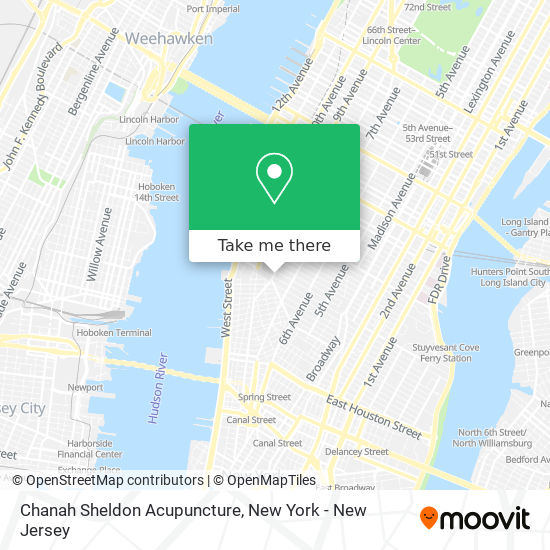 Chanah Sheldon Acupuncture map