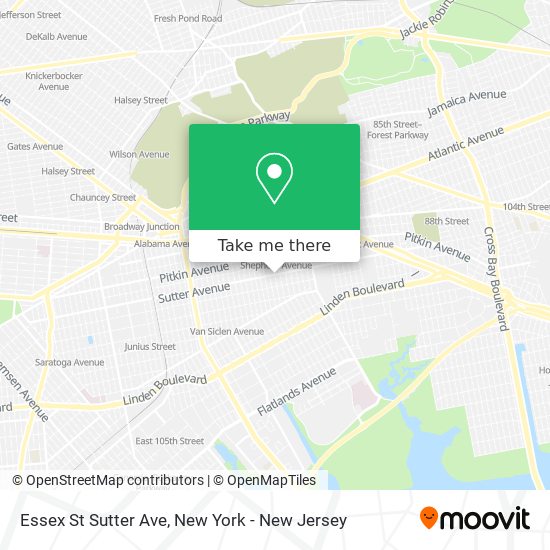 Mapa de Essex St Sutter Ave