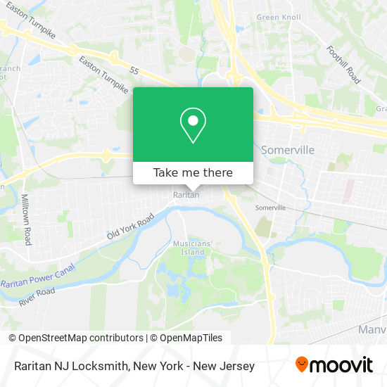 Raritan NJ Locksmith map