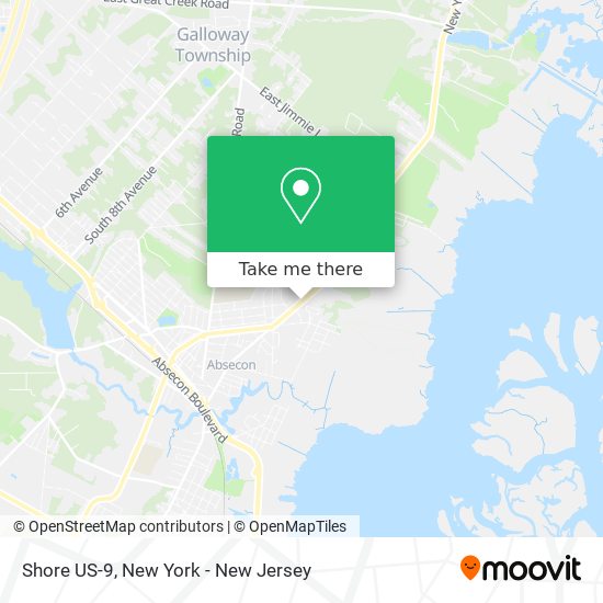 Shore US-9 map