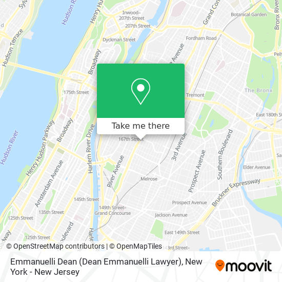 Emmanuelli Dean (Dean Emmanuelli Lawyer) map