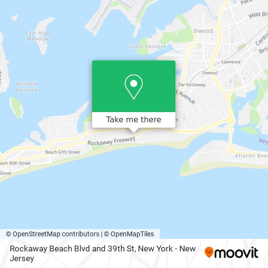 Rockaway Beach Blvd and 39th St map