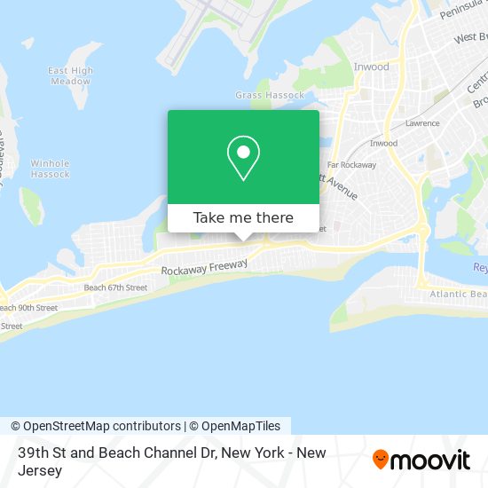 Mapa de 39th St and Beach Channel Dr