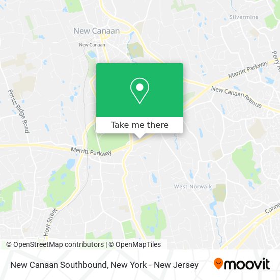 Mapa de New Canaan Southbound