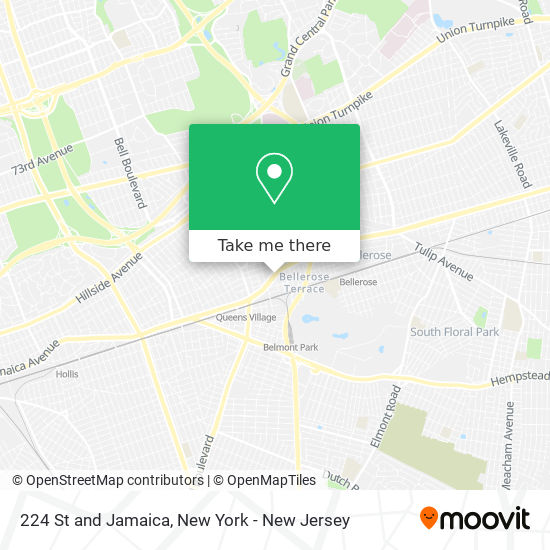 224 St and Jamaica map